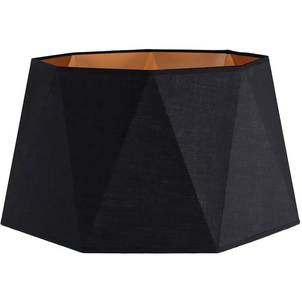 Toke Geometric Floor Lamp Shade - Black, Copper image