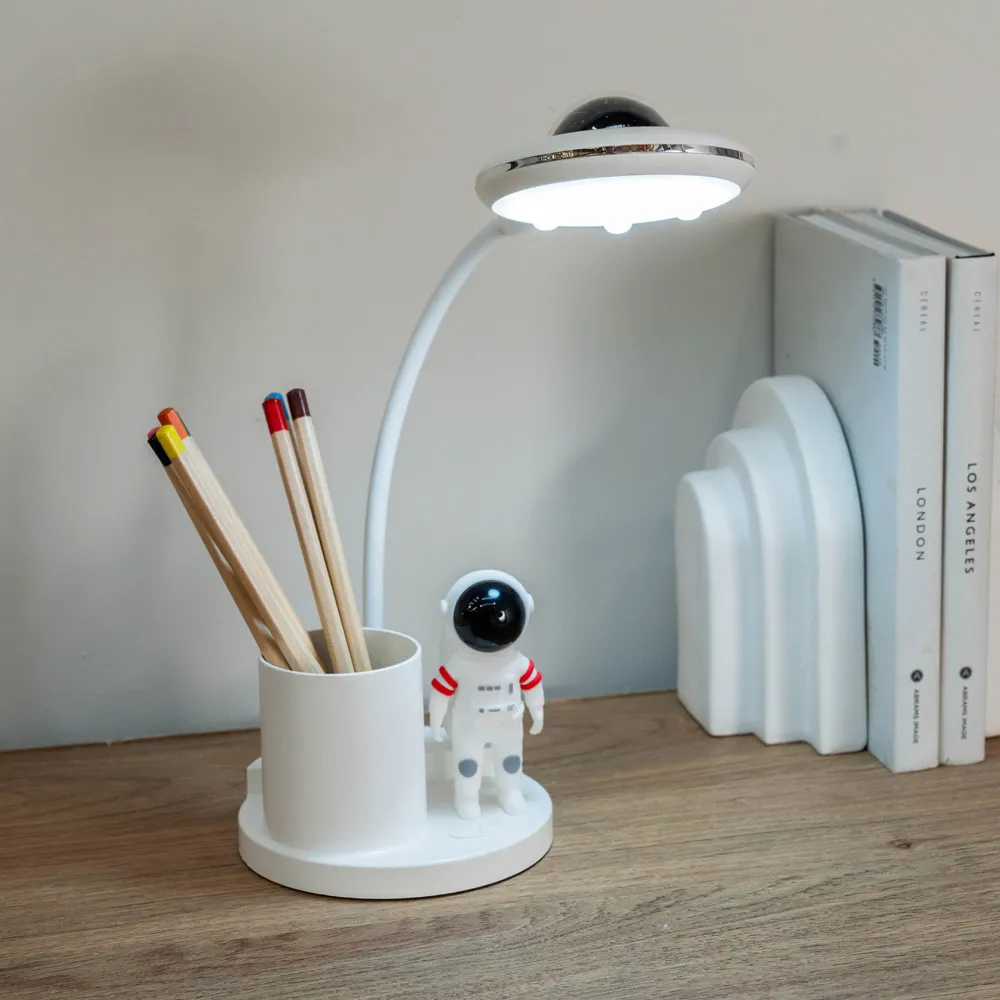 Tom Multicolour LED Table Lamp - White
