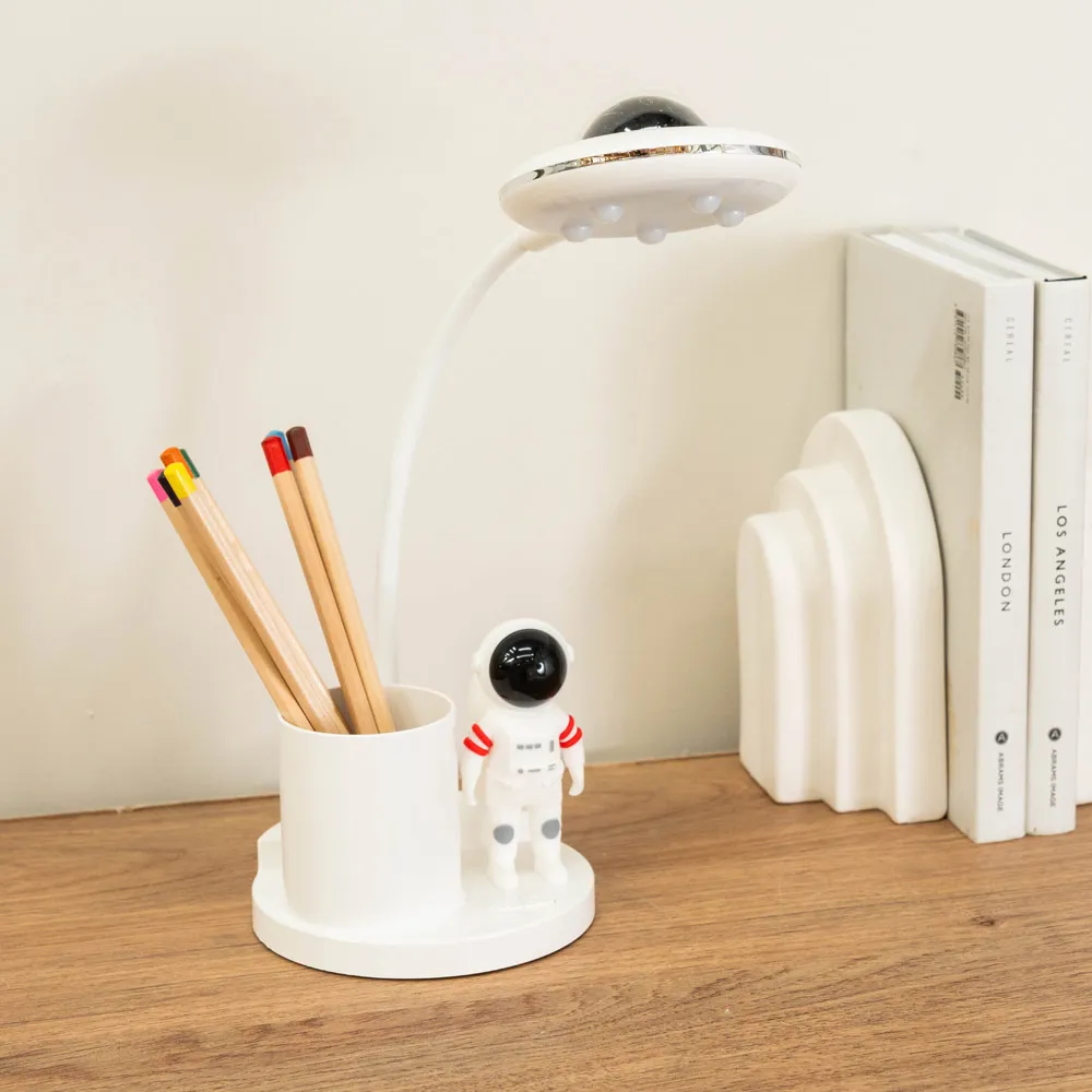 Tom Multicolour LED Table Lamp - White