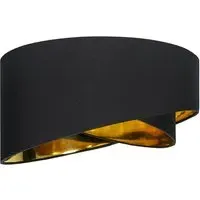 Trekan Pendant Lamp Shade - Black, Fabric
