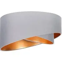 Trekan Pendant Lamp Shade - Grey, Fabric