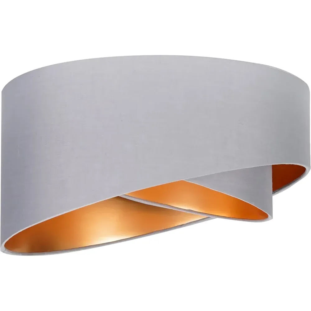 Trekan Pendant Lamp Shade - Grey, Fabric