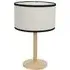 Triston Drum Shade LED Table Lamp - Cream, Wood