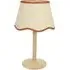 Triston Scallop Shade LED Table Lamp - Cream, Wood