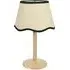 Triston Scallop Shade LED Table Lamp - Cream, Wood