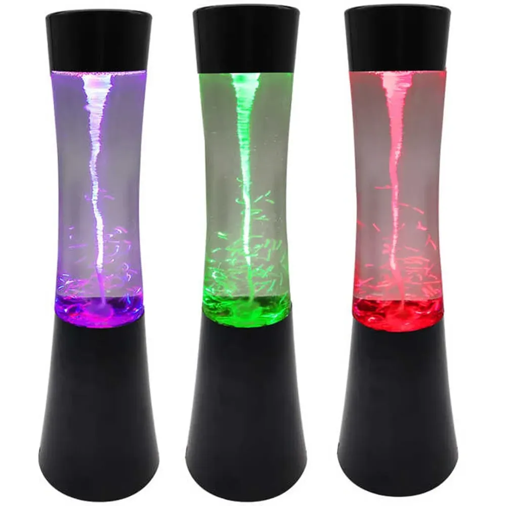 Twister Tornado Colour Changing LED Table Lamp - Black