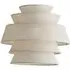Valerie 5 Tier Ceiling Lamp Shade - Cream, Linen