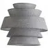 Valerie 5 Tier Ceiling Lamp Shade - Grey, Linen