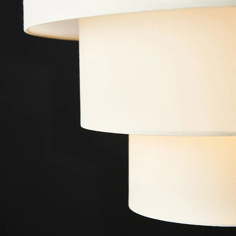 Vermont 3 Tier Pendant Lamp Shade - Cream