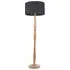 Victoria Drum Shade Floor Lamp - Cream, Wood