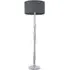 Victoria Drum Shade Floor Lamp - Grey, Wood