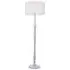 Victoria Drum Shade LED Floor Lamp - Grey, Wood