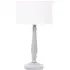 Victoria Drum Shade LED Table Lamp - Grey, Wood