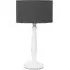 Victoria Drum Shade Table Lamp - White, Wood