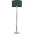 Victoria Floor Lamp - Green, Grey Wood