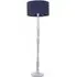 Victoria Floor Lamp - Navy Blue, Grey Wood