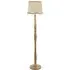 Victoria Scallop Rust Edge Shade LED Floor Lamp - Wood