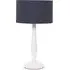 Victoria Table Lamp - Navy, White Wood