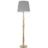 Victoria Tapered Shade Floor Lamp - Cream, Wood