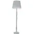 Victoria Tapered Shade Floor Lamp - White, Wood