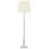 Victoria Tapered Shade LED Floor Lamp - Grey, Wood