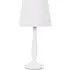 Victoria Tapered Shade LED Table Lamp - White, Wood