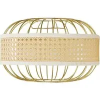Vimet Wicker Pendant Lamp Shade - Gold, Metal