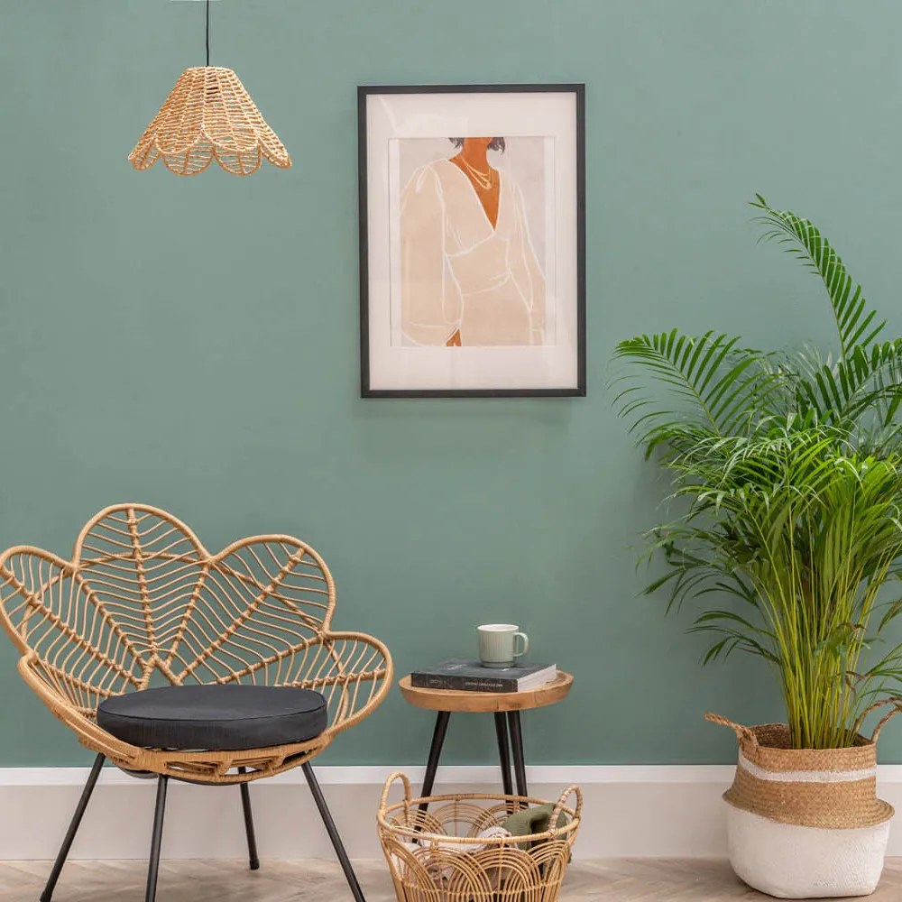 Vine Rattan Flower Pendant Lamp Shade - Cream