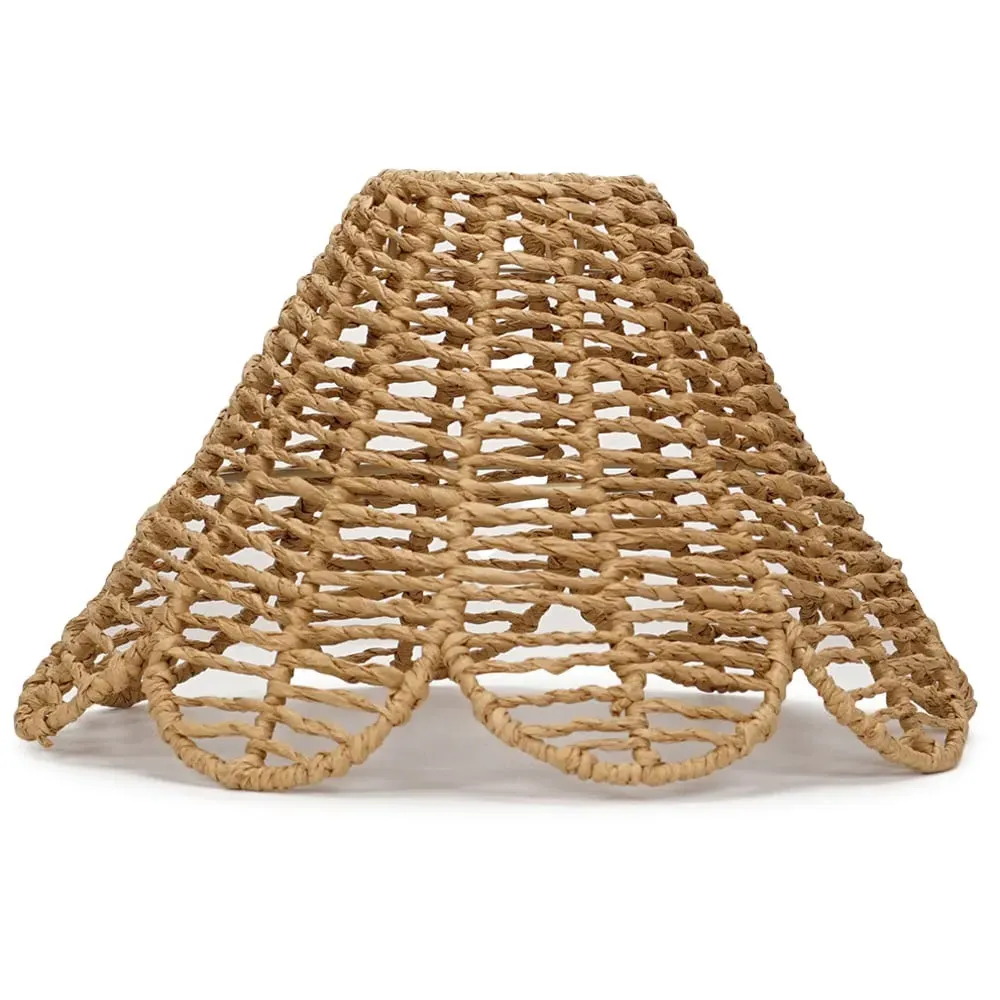 Vine Rattan Flower Pendant Lamp Shade - Cream image
