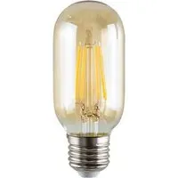 Vintage 4W E27 LED Radio Valve Light Bulb - Amber Glass