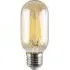 Vintage 4W E27 LED Radio Valve Light Bulb - Amber Glass