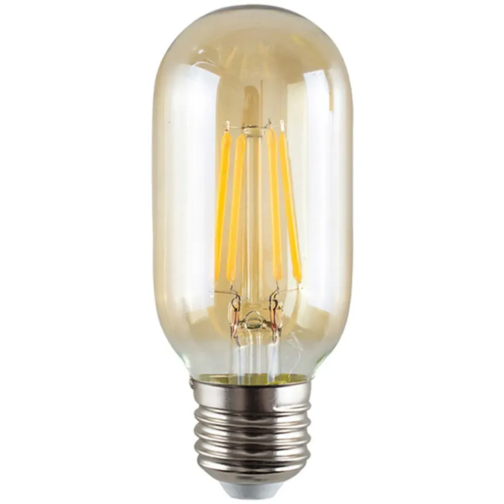 Vintage 4W E27 LED Radio Valve Light Bulb - Amber Glass image