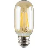 Vintage 5 Pack E27 LED 4W Filament Radio Valve Light Bulb - Amber