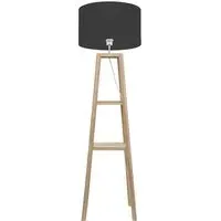 Wakefield 2 Shelf Quad Base Floor Lamp - Cream