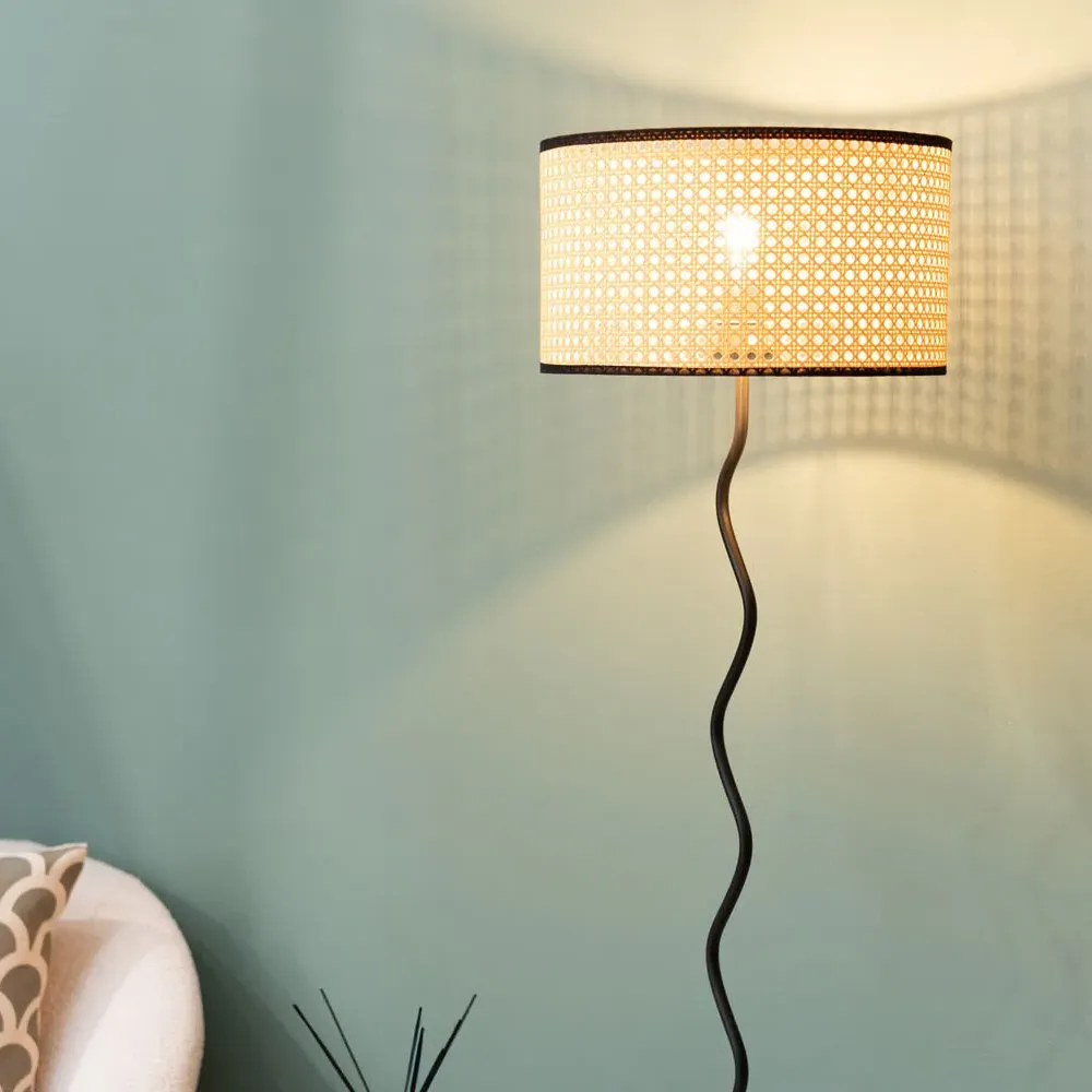 Wiggle Floor Lamp - Natural, Metal