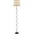 Wiggle Scallop LED Floor Lamp with Rust Edge - Black, Metal
