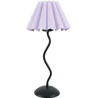 Wiggle Scallop Shade LED Table Lamp - Black