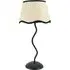 Wiggle Scallop Shade LED Table Lamp - Black, Linen