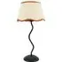 Wiggle Scallop Shade LED Table Lamp - Black, Linen