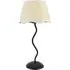 Wiggle Scallop Shade LED Table Lamp - Black, Linen