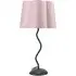 Wiggle Scallop Shade LED Table Lamp - Blush Pink, Velvet