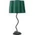 Wiggle Scallop Shade LED Table Lamp - Forest Green, Velvet