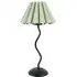 Wiggle Scallop Shade LED Table Lamp - Sage Green, Metal