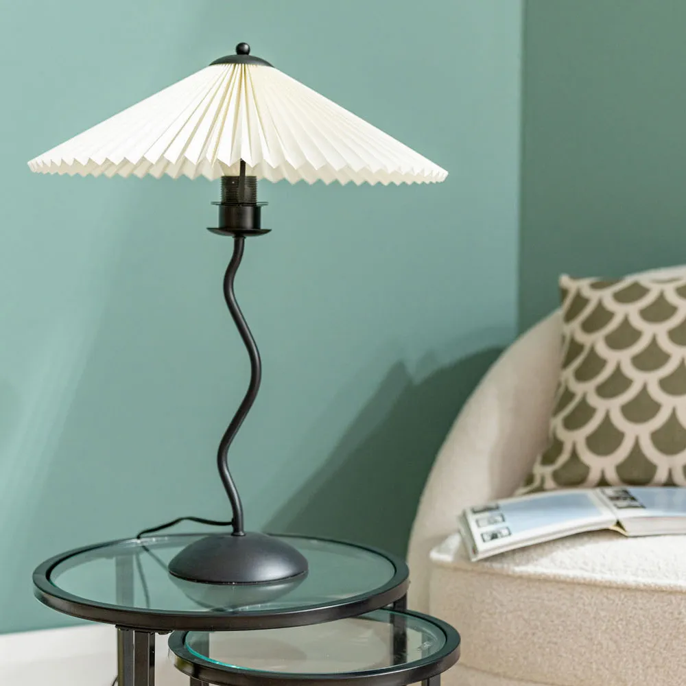 Wiggle Table Lamp - Black, Metal