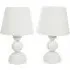 Winnie Stacked Globe Touch LED Table Lamp Set of 2 - Cream