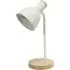 Woody Dome Shade LED Desk Lamp - White, Metal