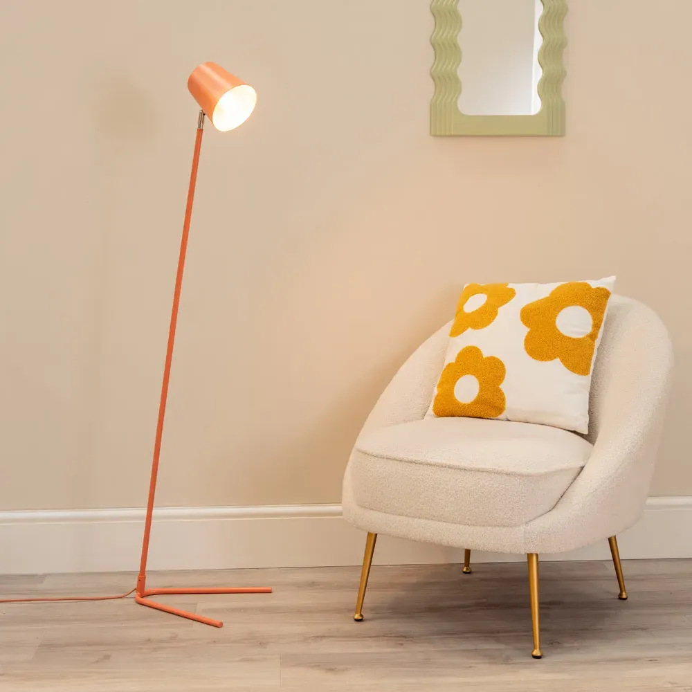 Woody Dome Shade LED Table Lamp - Pink, Wood