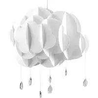 XL Cloud Pendant Light Shade with Rain - White, PVC