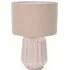 Zak Pleated Table Lamp - Cream, Ceramic