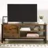Vasagle Single Door TV Unit with Storage - Brown